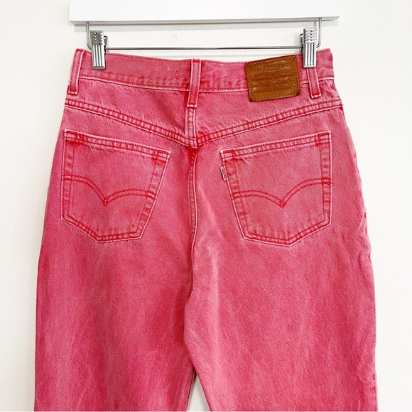 Levi's Mom Jeans High Rise Zipper Ankle Red Size 27 - Picture 11 of 15